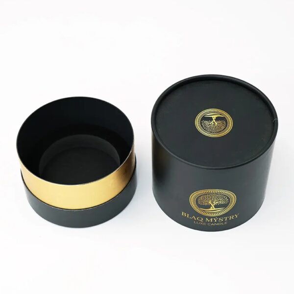 Customized Design Luxury Cardboard Candle Tube Packaging Box