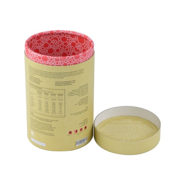 Double Sides Printed Hair Skin Nails Paper Tube Packaging Cardboard Tube Boxes