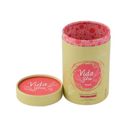 Double Sides Printed Hair Skin Nails Paper Tube Packaging Cardboard Tube Boxes