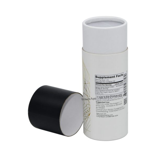 Earth-Friendly Organic CBD Oil Paper Tube Packaging Boxes