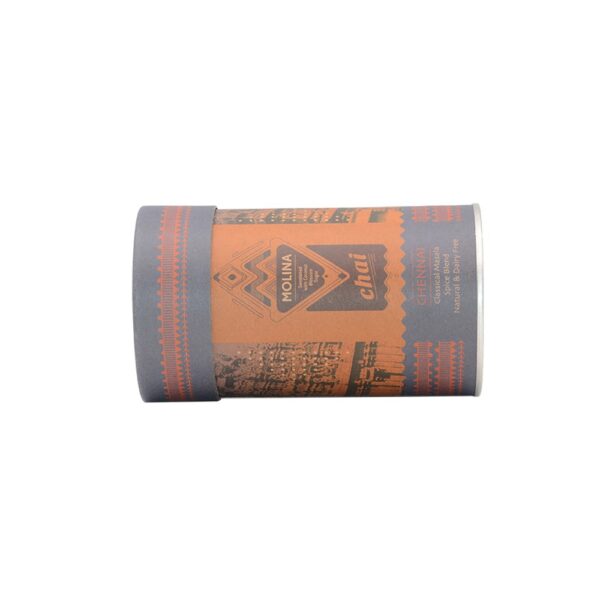 Latas de papel com tampa fácil de retirar, latas de papel redondas de qualidade alimentar com tampa fácil de abrir