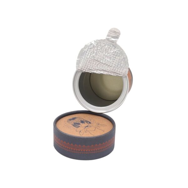 Latas de papel com tampa fácil de retirar, latas de papel redondas de qualidade alimentar com tampa fácil de abrir