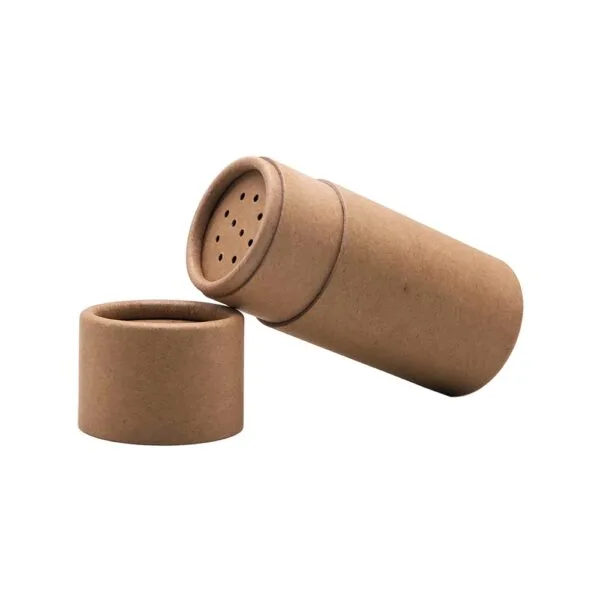 Eco Friendly Kraftpapier Pappröhre Box Container Salzstreuer, Gewürzröhre mit Papier-Sieb Eco Friendly Kraftpapier Pappröhre Box Container Salzstreuer, Gewürzröhre mit Papier-Sieb