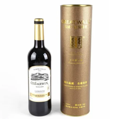 Eco-friendly Cardboard Whiskey Wine Bottle Cylinder Boxes Eco-friendly Cardboard Whiskey Wine Bottle Cylinder Boxes