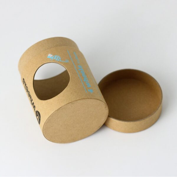 Eco-friendly Customized Kraft Paper Round Cardboard Tube Packaging with Window