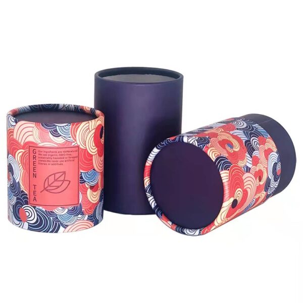 친환경 종이 튜브 포장, 알루미늄 호일 안감이 있는 차용 골판지 실린더 박스