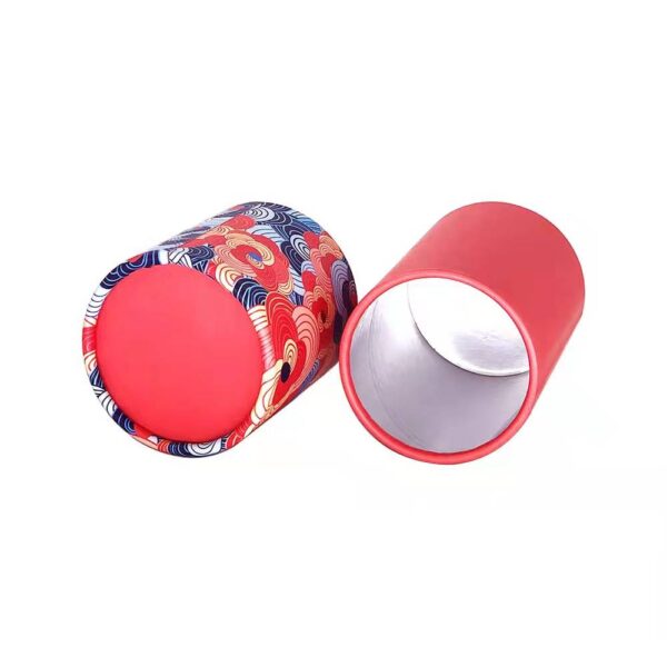 친환경 종이 튜브 포장, 알루미늄 호일 안감이 있는 차용 골판지 실린더 박스