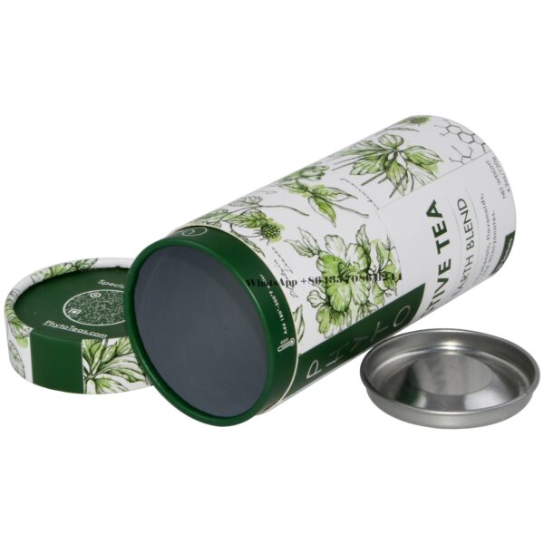 Exquisite Stylish Blend Tea Paper Tube Packaging Round Box