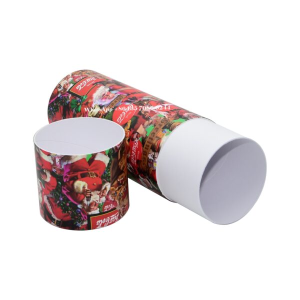 Festive Christmas Edition Coca-Cola Paper Tube Packaging Box Festive Christmas Edition Coca-Cola Paper Tube Packaging Box