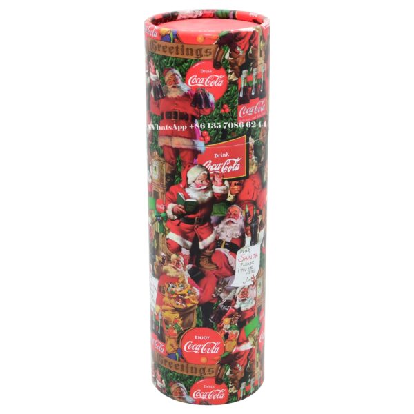 Festive Christmas Edition Coca-Cola Paper Tube Packaging Box Festive Christmas Edition Coca-Cola Paper Tube Packaging Box