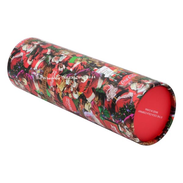 Festive Christmas Edition Coca-Cola Paper Tube Packaging Box Festive Christmas Edition Coca-Cola Paper Tube Packaging Box