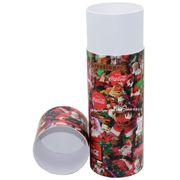Festive Christmas Edition Coca-Cola Paper Tube Packaging Box Festive Christmas Edition Coca-Cola Paper Tube Packaging Box