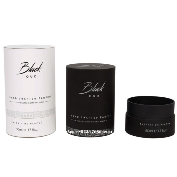 Flat Edge Custom Perfume Paper Cylinder Box Tube Packaging