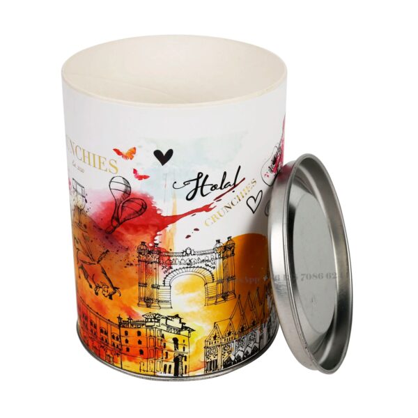 Caja hermética de papel para envasar Crunchies