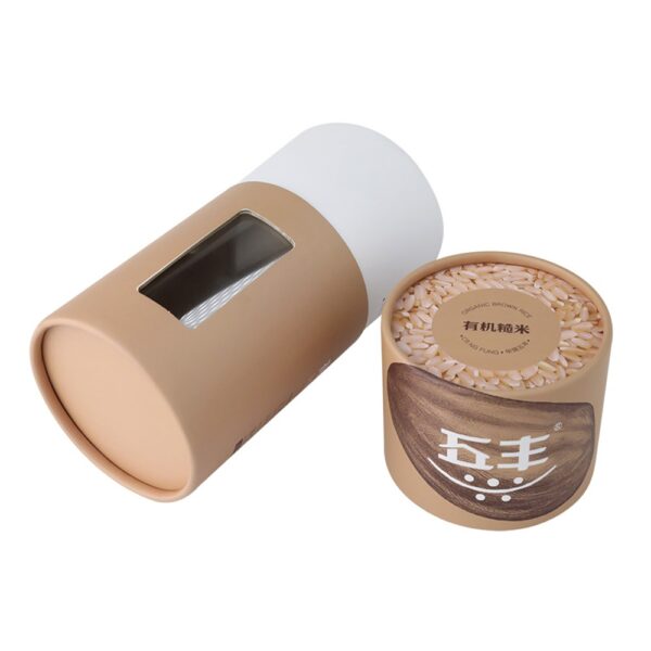 Food Grade Rice Composite Paper Cans, Food Packaging Cardboard Tubes for Rice