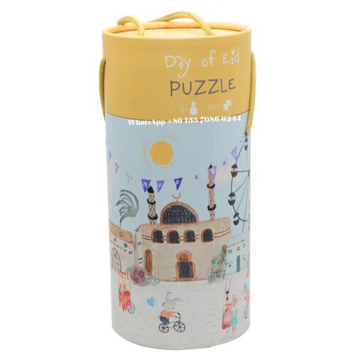 Jigsaw Paper Tube Packaging Puzzle Cardboard Cylinder Boxes