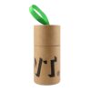 Kraft Paper Tube Packaging with Silk Handle, Natural Brown Cardboard Cylinder Boxes