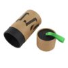 Kraft Paper Tube Packaging with Silk Handle, Natural Brown Cardboard Cylinder Boxes