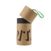Kraft Paper Tube Packaging with Silk Handle, Natural Brown Cardboard Cylinder Boxes