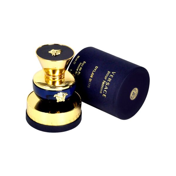 香水瓶のための贅沢な平らな上のペーパー管箱、ハンドメイドの青いペーパー香水は缶詰になる