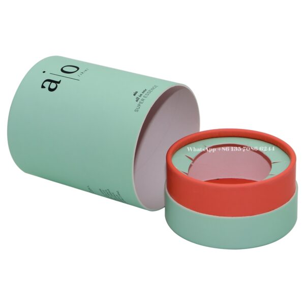 Luxury Round Skincare Essence Cosmetics Cardboard Tube Boxes Luxury Round Skincare Essence Cosmetics Cardboard Tube Boxes