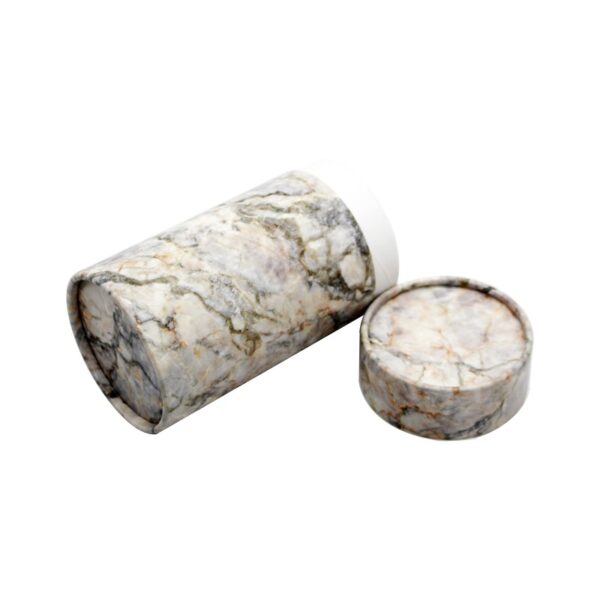 대리석 패턴 종이 튜브 상자, 맞춤형 인쇄 대리석 컬러 골판지 튜브 포장