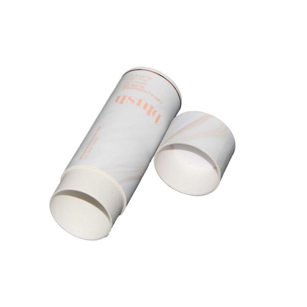 Matt White Cardboard Cylindrical Packaging Box Paper Tubes for 30ml CBD Glow Oil