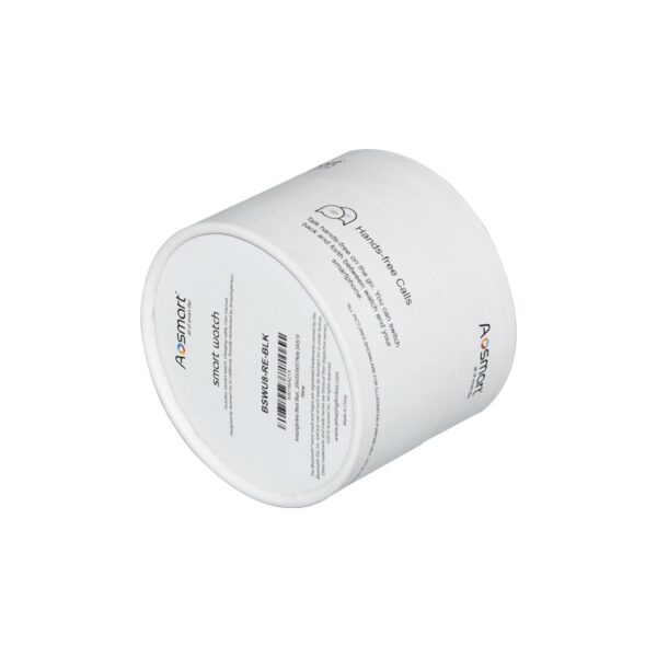 Matt White Cardboard Cylindrical Tube Box for Electronics Products Packaging with EVA Holder