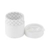 Matt White Paper Tube Boxes Packaging for Jewelry and Bracelet with Silk Bowknot