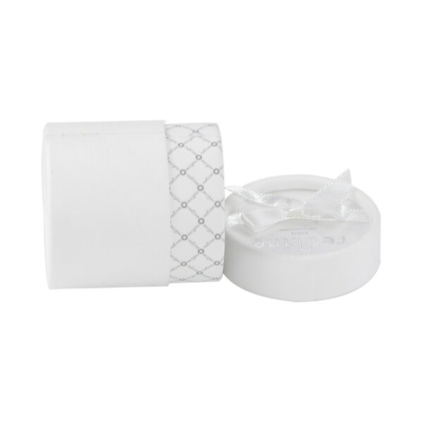 Matt White Paper Tube Boxes Packaging for Jewelry and Bracelet with Silk Bowknot