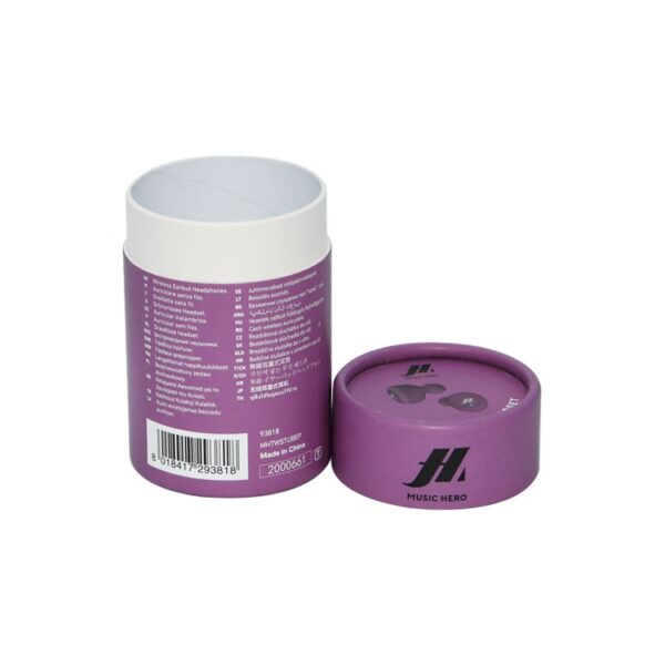 Новый дизайн пользовательских наушников бумажные коробки трубки наушники картонные коробки цилиндр