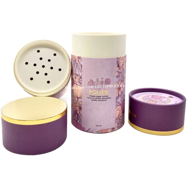 Plastic Free Cardboard Shaker Tube Talcum Powder Paper Tube