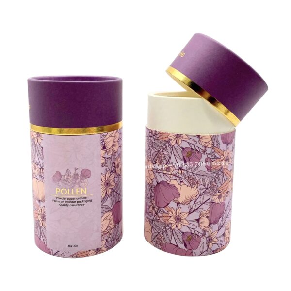 Plastic Free Cardboard Shaker Tube Talcum Powder Paper Tube