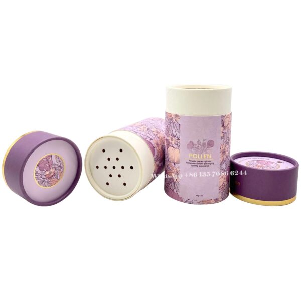 Plastic Free Cardboard Shaker Tube Talcum Powder Paper Tube