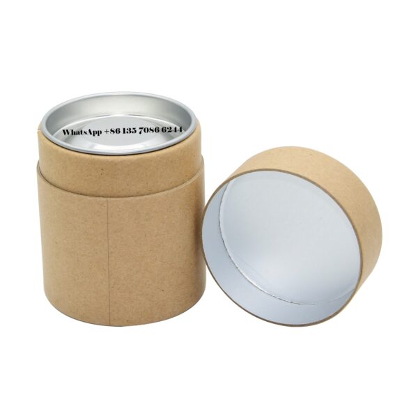 Premium Crafted Kraft Paper Loose Tea Packaging Tube Boxes