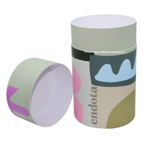 Cajas cilíndricas de papel protectoras para el embalaje de kits Skin Saver