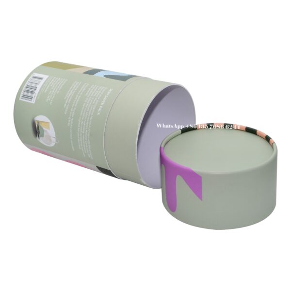 Cajas cilíndricas de papel protectoras para el embalaje de kits Skin Saver
