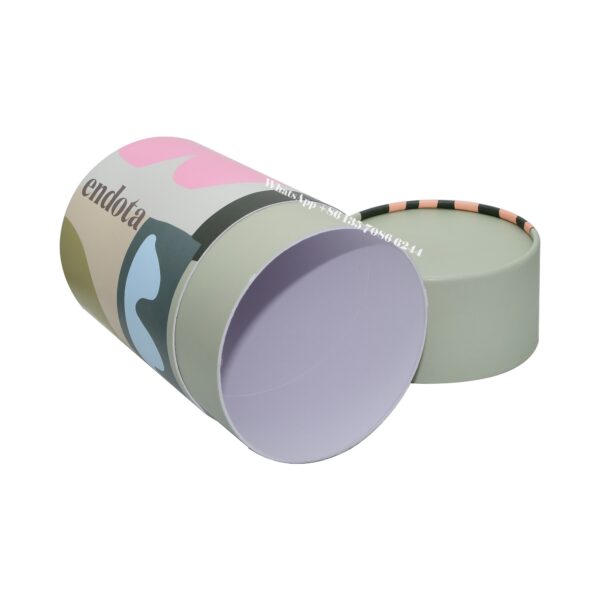 Cajas cilíndricas de papel protectoras para el embalaje de kits Skin Saver