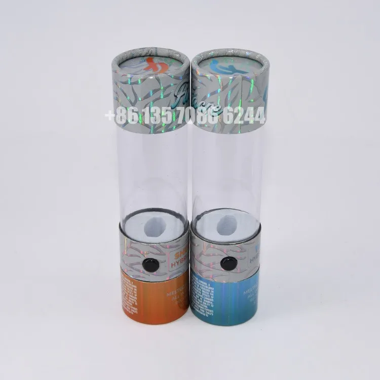 Recyclable Cannabis Child Resistant Paper Tube Packaging Box