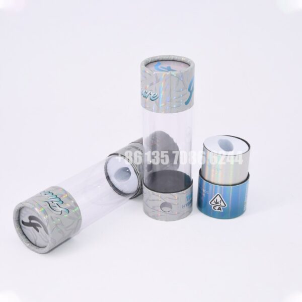 Caixa de embalagem de tubo de papel reciclável resistente a crianças Cannabis