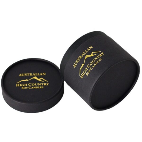 Recyclable Matte Black Paper Candle Tube, Cardboard Tube for Candle Jar Packaging