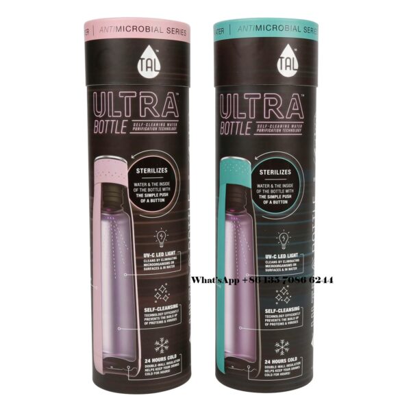 Recyclable Water Bottle Cardboard Packaging Cylinder Tube Box