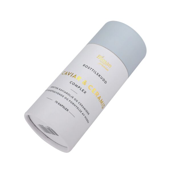 Embalagem de tubo de cartão para creme facial reciclado, caixas de tubo para cosméticos em papel