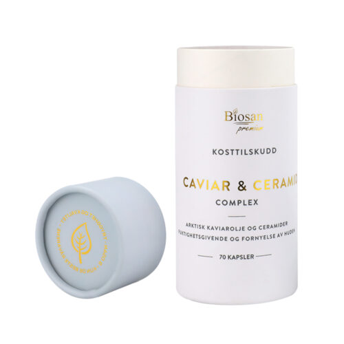 Embalagem de tubo de cartão para creme facial reciclado, caixas de tubo para cosméticos em papel