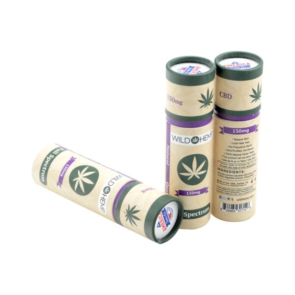 Reusable Kraft Paper Tube, Paper Cylinder Box for Essential Hemp Oil Bottle Packaging
