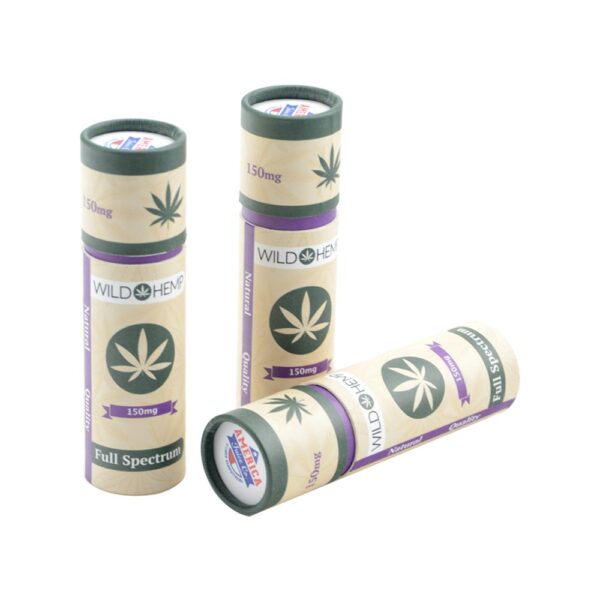Reusable Kraft Paper Tube, Paper Cylinder Box for Essential Hemp Oil Bottle Packaging