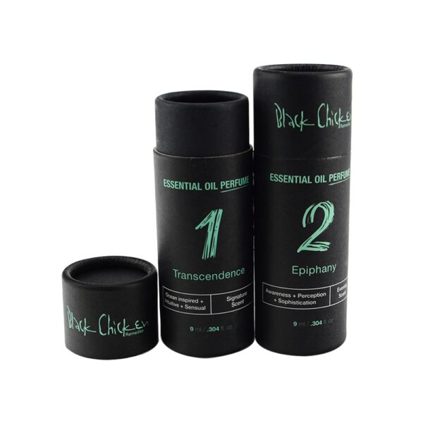 Round Cardboard Tube Boxes for Jars, Essential Oil Bottle Packaging Paper Tube Boxes