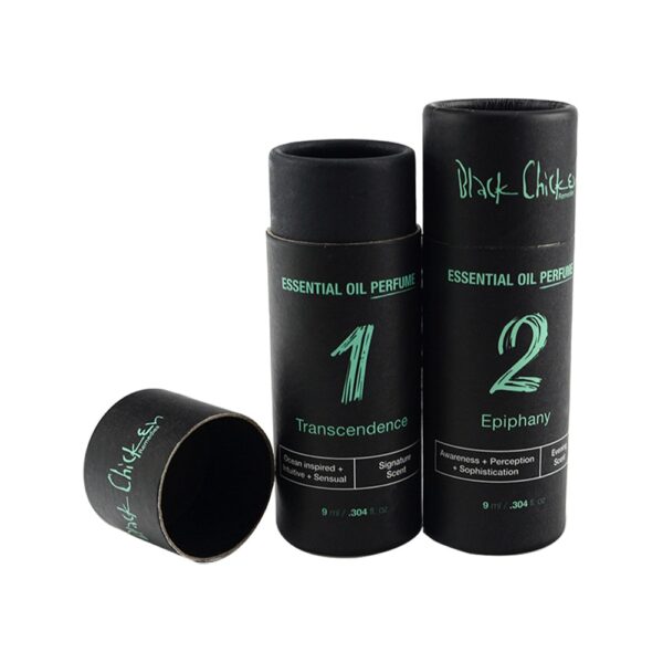 Round Cardboard Tube Boxes for Jars, Essential Oil Bottle Packaging Paper Tube Boxes