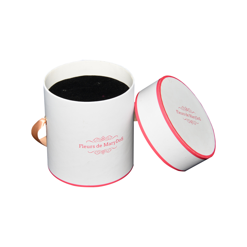 Round Paper Box for Flowers Packaging Cardboard Round Box for Preserved Roses