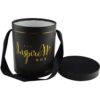 Wholesale Black Cardboard Cylinder Boxes for Rose Packaging, Luxury Large Round Flower Boxes
